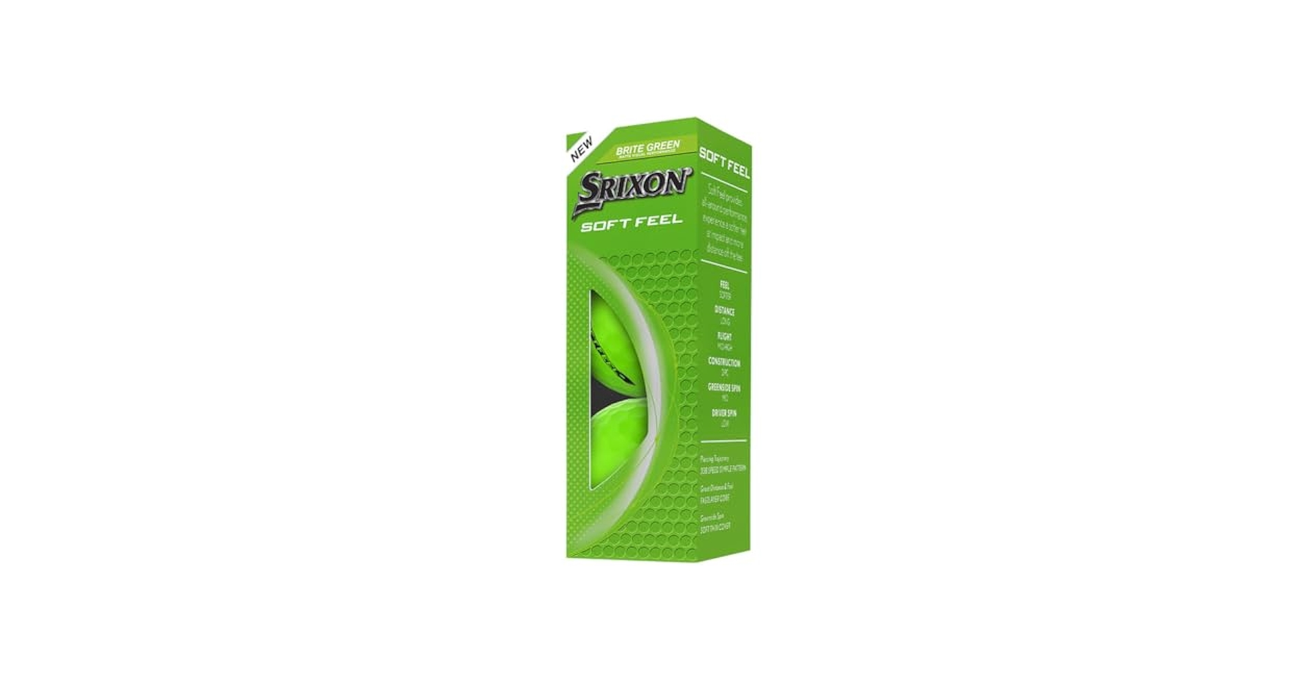 Amazon.com : Srixon Soft Feel Golf Balls (Brite Green, 3pk